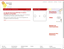 Tablet Screenshot of passivhauskreis.de